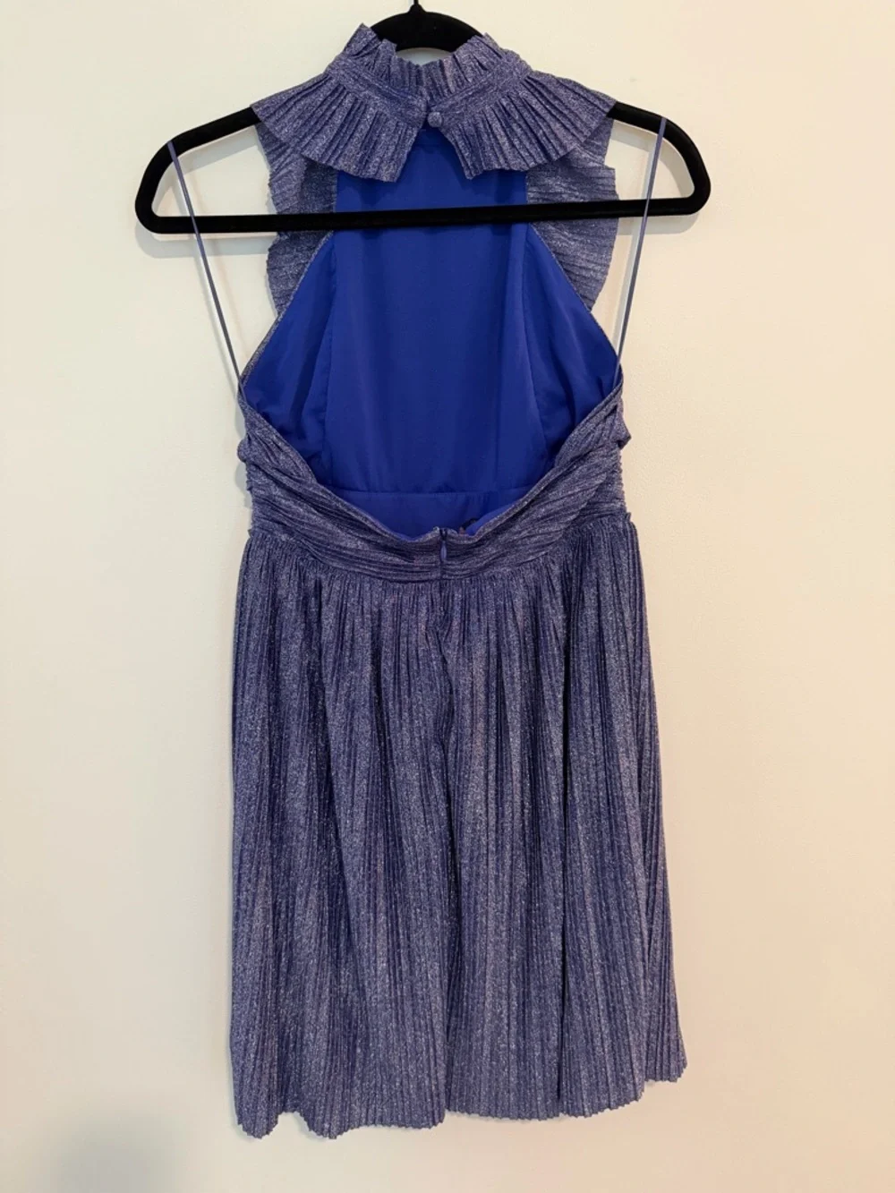 *LIKE NEW* Free People Pleated Shine Fit & Flare Mini Dress - Cocktail Dress - Picture 5 of 9